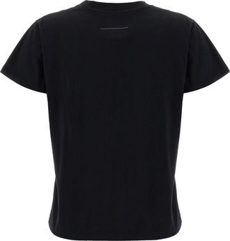 Maison Margiela Womens Black Cotton T-Shirt