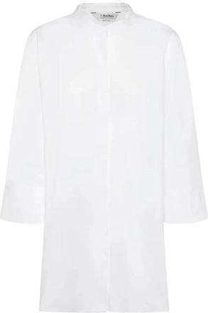 Max Mara Stijlvolle Overhemden Collectie - Dames - Overhemden - Wit - 3XS - Katoen - Overhemden
