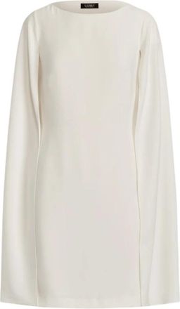 Ralph Lauren Petra Long Sleeve Dress - Dames - Korte kleedjes - Beige - 3XS - Polyester - Kleedjes