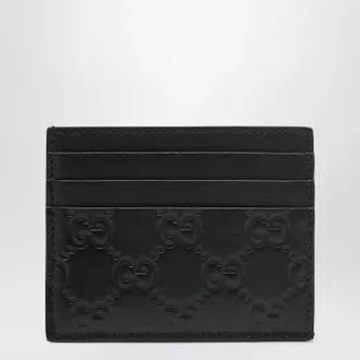 Gucci Black GG Emblem card holder