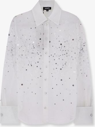 Retrof&ecirc;te Camicia Eugenia con dettagli strass all-over - RETROFETE - gender_Woman