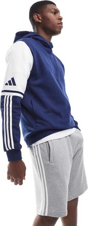 adidas adidas Football - Squadra 25 - Felpa con cappuccio blu navy team 2 e bianca