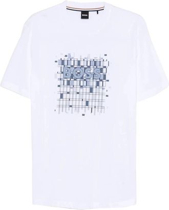 HUGO BOSS T-shirt - Heren - T-shirts - Wit - S - Tops