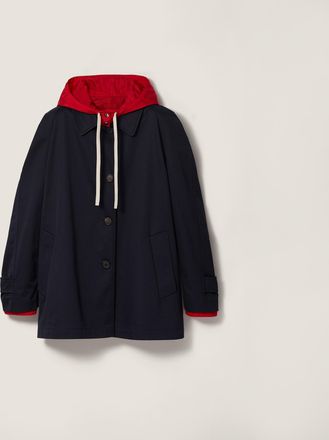 Miu Miu Reversible chino and technical pong&eacute; blouson jacket