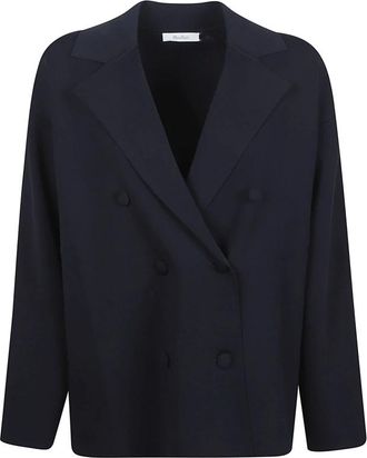 Max Mara Jassen, Dames, Blauw, S, Calte Jas