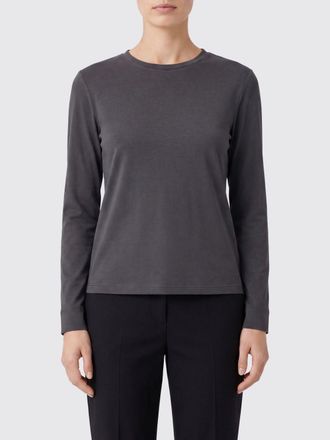 Max Mara S Max Mara T-shirt a maniche lunghe in misto cotone e modal con girocollo