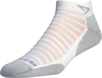 Drymax Running Lite-Mesh 1/4 Crew Laufsocken - Unisex | grau/weiß