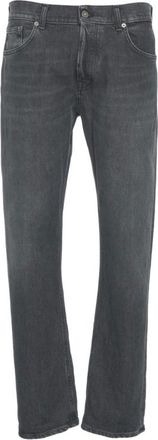 Dondup Straight Fit Jeans, male, Black, W32, Classic Black Jeans Aw25