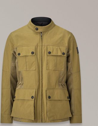 Belstaff Belstaff Airflow Motorcycle Jacket Mens Technical Nylon Belstaff Olive Size 2XL