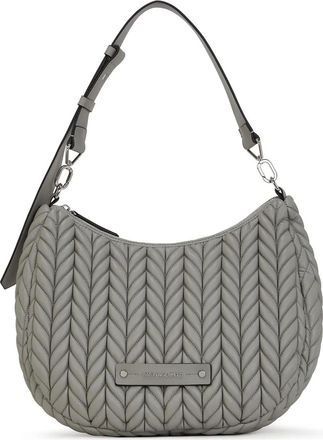 Karl Lagerfeld Borsa a spalla K/weave trapuntata - Grigio