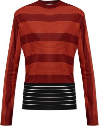 Ferragamo Top met streepjespatroon - Dames - Longsleeves - Rood - S - Tops