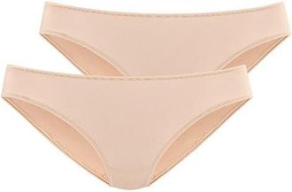 Lascana Womens 2 Pk Basic Hipster Panties in Beige at Nordstrom, Size 6
