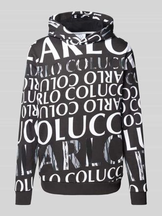Carlo Colucci Carlo Colucci Hoodie mit Kapuze in Black, Gr&ouml;&szlig;e S