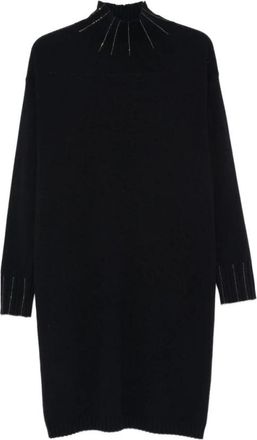 Fabiana Filippi Jurken - Dames - Kleedjes - Blauw - XS - Nylon - Kleedjes