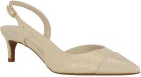 Calvin Klein Slingback Kitten Heel Pump in Ivory at Nordstrom Rack, Size 5.5
