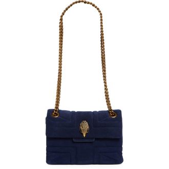 Kurt Geiger Mini Kensington Convertible Leather Crossbody Bag in Navy at Nordstrom Rack