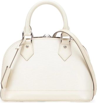Louis Vuitton Pre-owned Handbags, female, White, Size: ONE SIZE Pre-owned Dome Satchel
