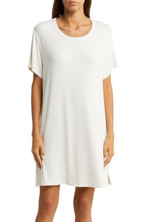 Cozy Earth Rib Knit Nightshirt in Ivory at Nordstrom, Size X-Small