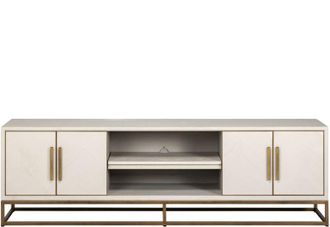 Richmond Interiors Grosses Design Lowboard Whitebone, 4-t&uuml;rig