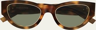 Saint Laurent SLM94 Recycled Acetate Cat-Eye Sunglasses