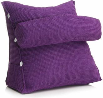 OEM Coussin Lombaire - R&eacute;glable - Coton Et Lin - Pour Chaise Bureau Canap&eacute; Lit - 35 X 35 X 12 Cm - 1 Pi&egrave;ce