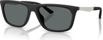 Emporio Armani Zonnebril - Heren - Zonnebrillen - Zwart - 57 MM - Accessoires