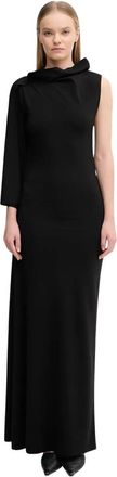 Sportmax Nicchia Maxi Jurk - Dames - Maxi kleedjes - Zwart - S - Kleedjes