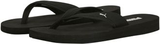 Puma Zehentrenner PUMA SANDY FLIP, Damen, Gr. 40,5, schwarz-weiss (puma schwarz, puma wei&szlig;), Synthetik, unifarben, Schuhe Zehentrenner, leichtes Synthetik-