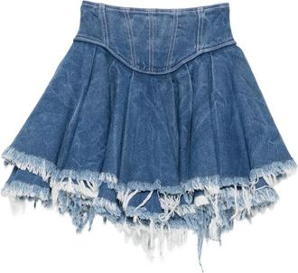 Versace Jeans Couture Denim Skirts - Dames - Spijkerrokken - Blauw - XS - Denim - Rokken