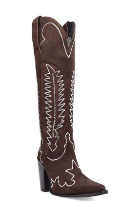 Dingo Double Take Over the Knee Western Boot in Brown at Nordstrom, Size 9.5
