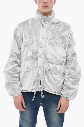 Our Legacy Checked Ripstop Nylon Windbreaker with Snap Buttons size 50