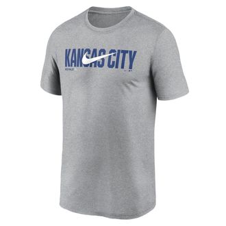 Nike Kansas City Royals Swoosh Legend Nike Mens Dri-FIT MLB T-Shirt in Grey | NKGK06GROY-RSQ