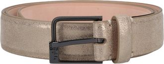 Maison Margiela Cream Belt with Minimalist Design and Classic Buckle