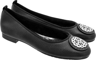 Brighton Women Aleta Ballerina Shoe In Black