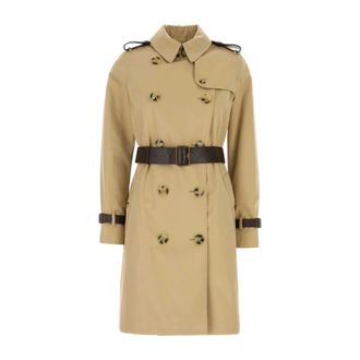 Burberry Dames, Mantels, Bruin, Maat: S Katoen
