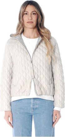 Duno Fanny Oerda Gewatteerde Jas - Dames - Winterjassen - Beige - L - Leer - Jassen