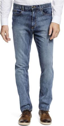 Johnston & Murphy Straight Leg Jeans in Light Wash at Nordstrom, Size 36