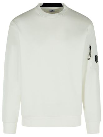 C.P. Company C. P. Company raised White Cotton Sweatshirt