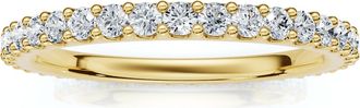 Pompeii3 3/8ct Diamond Eternity Ring 14k Yellow Gold Womens Stackable Wedding Band