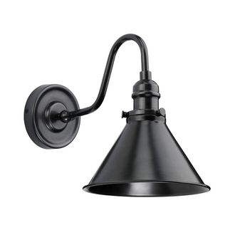 Netlighting Provence 1 Light Indoor Dome Wall Light Old Bronze E27 in Brown