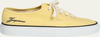 Jacquemus Les Fefe Canvas Low-Top Boat Sneakers