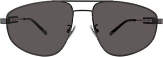 Balenciaga Grey Pilot Mens Sunglasses BB0115S 001 59