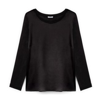 Fiorella Rubino Dames, Tops, Zwart, Maat: XS Satijn
