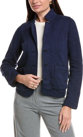 Eileen Fisher Eileen Fisher Petite Terry Stand Collar Jacket