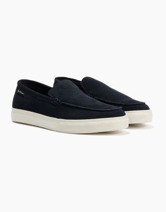 Ben Sherman Mens Ben Sherman Almer Suede Mens Navy Loafers - Blue - Size: 10
