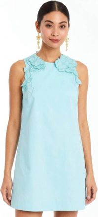 Mestiza New York Juniper Shift Mini Dress In Aegean Calypso