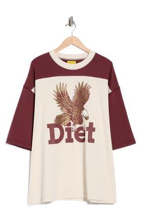 Diet Starts Monday Eagle Yoke T-Shirt in Maroon/Antique White at Nordstrom Rack, Size Xxx-Large