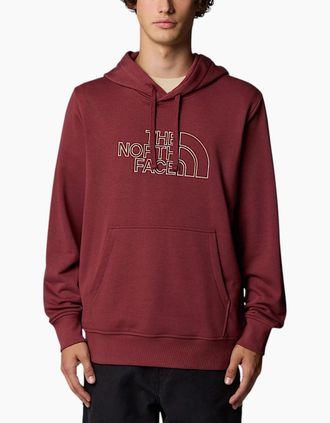 The North Face Mens The North Face Mens Drew Peak Light Hoodie - Red - Size: 42