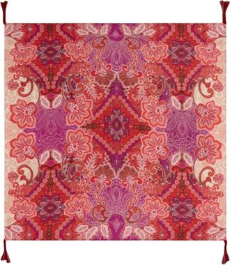 Johnny Was Womens Lantana Silk Scarf In Lantana Scarf
