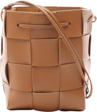Bottega Veneta Pre-owned Bottega Veneta Small Nappa Maxi Intrecciato Cassette Bucket Bag Ladies 2Q5AWA1BOMK4QP6V